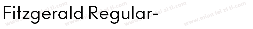 Fitzgerald Regular字体转换